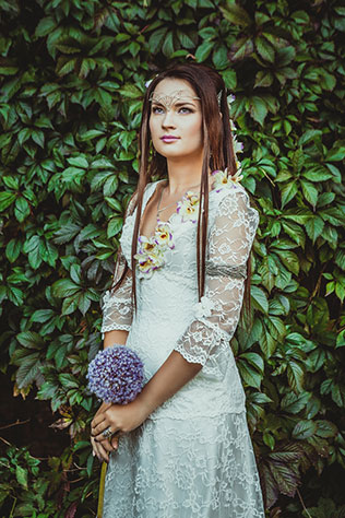 Фотопроект Blogger Bride - 3, невеста в образе лесной феи