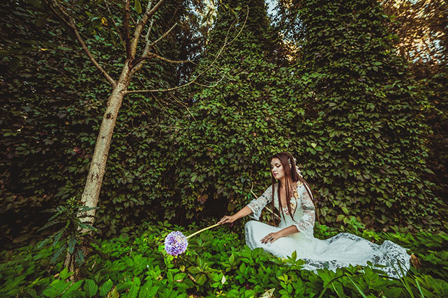 Фотопроект Blogger Bride - 3, невеста в образе лесной феи