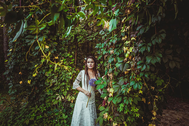 Фотопроект Blogger Bride - 3, невеста в образе лесной феи