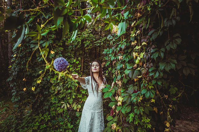 Фотопроект Blogger Bride - 3, невеста в образе лесной феи