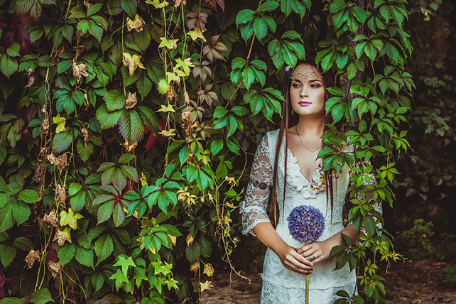 Фотопроект Blogger Bride - 3, невеста в образе лесной феи