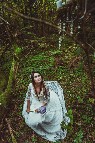 Фотопроект Blogger Bride - 3, невеста в образе лесной феи