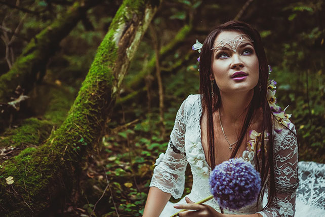 Фотопроект Blogger Bride - 3, невеста в образе лесной феи