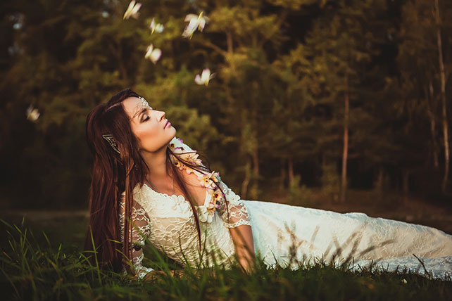 Фотопроект Blogger Bride - 3, невеста в образе лесной феи