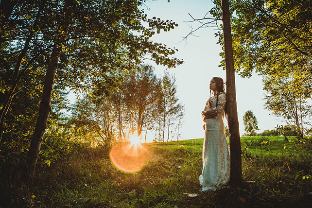 Фотопроект Blogger Bride - 3, невеста в образе лесной феи