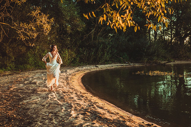 Фотопроект Blogger Bride - 3, невеста в образе лесной феи, на пляже