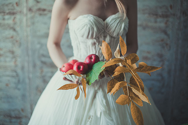 Фотопроект Blogger Bride-3, невеста в образе нимфы, букет невесты