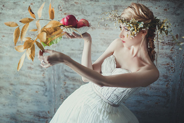 Фотопроект Blogger Bride-3, невеста в образе нимфы