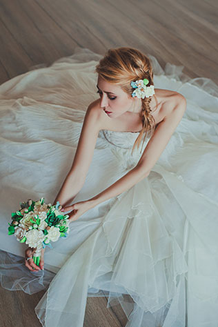 Фотопроект Blogger Bride-3, невеста в образе нимфы