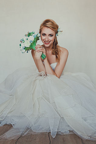 Фотопроект Blogger Bride-3, невеста в образе нимфы