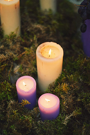 Фотопроект Blogger Bride-3, невеста в старинной усадьбе, свечи в декоре