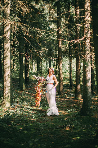 Фотопроект Blogger Bride-3, индейские мотивы, образ невесты