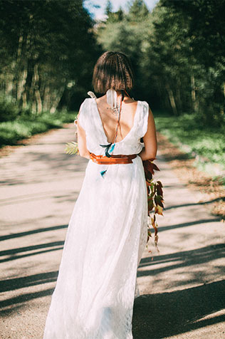 Фотопроект Blogger Bride-3, индейские мотивы, образ невесты