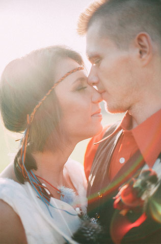 Фотопроект Blogger Bride-3, индейские мотивы, жених и невеста