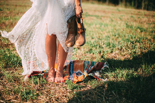 Фотопроект Blogger Bride-3, индейские мотивы, ботинки невесты