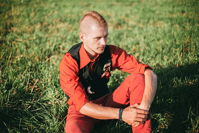 Фотопроект Blogger Bride-3, индейские мотивы, образ жениха