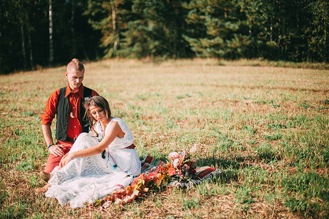 Фотопроект Blogger Bride-3, индейские мотивы, жених и невеста