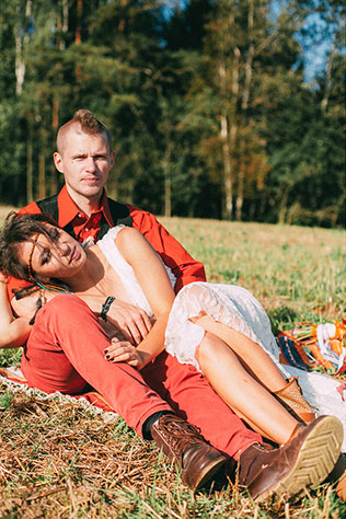 Фотопроект Blogger Bride-3, индейские мотивы, жених и невеста