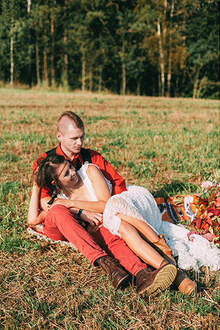 Фотопроект Blogger Bride-3, индейские мотивы, жених и невеста