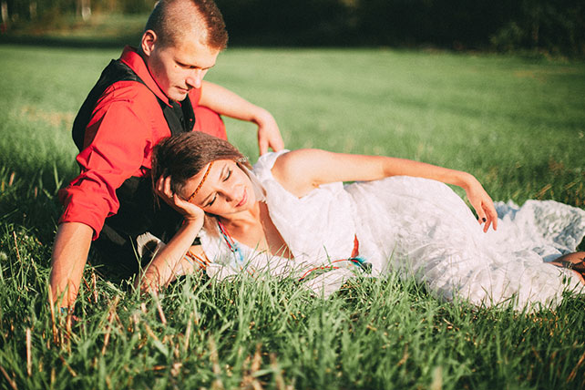 Фотопроект Blogger Bride-3, индейские мотивы, жених и невеста