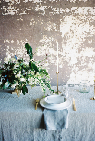 Cвадьба в голубых и золотых тонах