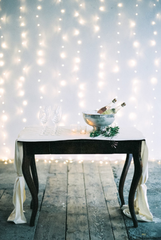 Cвадьба в голубых и золотых тонах