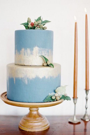 Cвадьба в голубых и золотых тонах