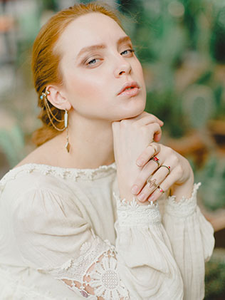 утро невесты в стиле бохо, макияж невесты