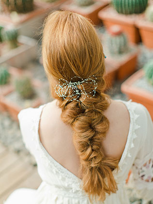 утро невесты в стиле бохо, прическа невесты