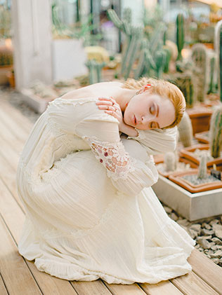 утро невесты в стиле бохо, образ невесты