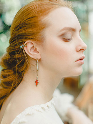 утро невесты в стиле бохо, украшения невесты