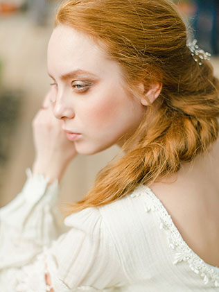 утро невесты в стиле бохо, образ невесты