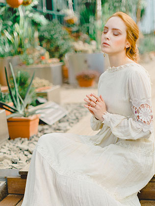 утро невесты в стиле бохо, образ невесты