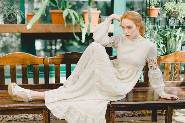 утро невесты в стиле бохо, образ невесты