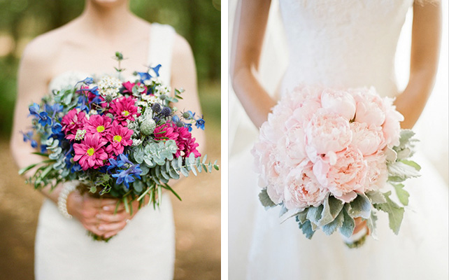 Большой букет - тренд свадебной моды