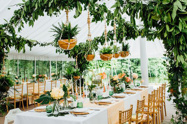 Botanical Style: 45 идей для декора свадебного стола 