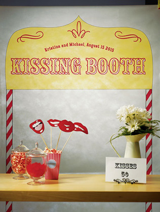 будка для поцелуев на свадьбе