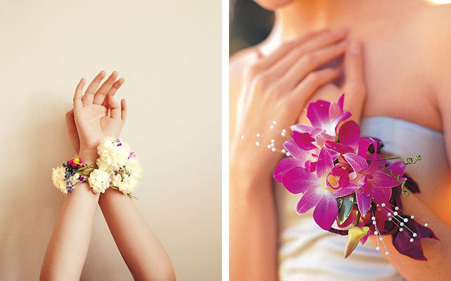 Выбор букета невесты: советы специалиста, браслеты из живых цветов