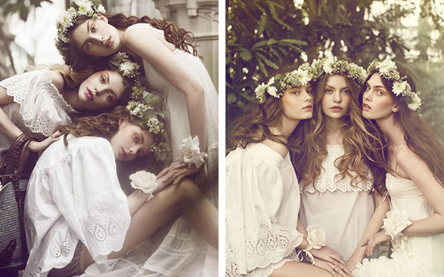 Бутоньерки подружек невесты