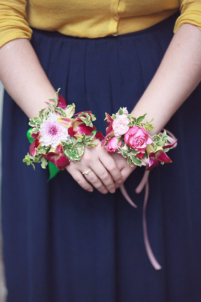 Бутоньерки подружек невесты