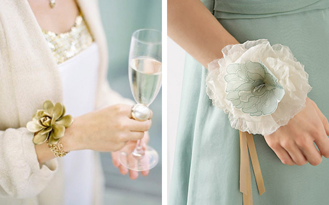 Бутоньерки подружек невесты