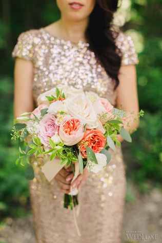 Сама нежность: свадебные букеты с пионовидными розами 