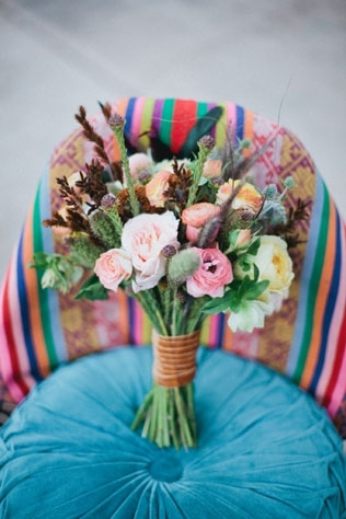 Вдохновение: 36 свадебных букетов в стиле бохо 