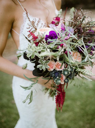 Вдохновение: 36 свадебных букетов в стиле бохо 