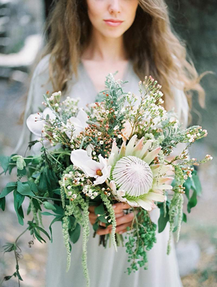 Вдохновение: 36 свадебных букетов в стиле бохо 