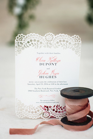 Бумажное кружево: свадебная полиграфия с узорами  