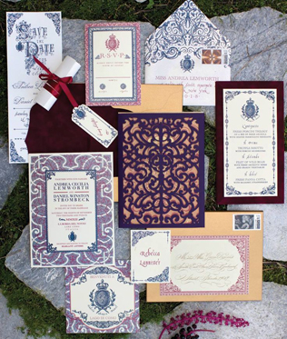 Бумажное кружево: свадебная полиграфия с узорами  