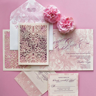 Бумажное кружево: свадебная полиграфия с узорами  