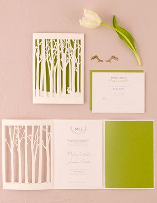 Бумажное кружево: свадебная полиграфия с узорами  