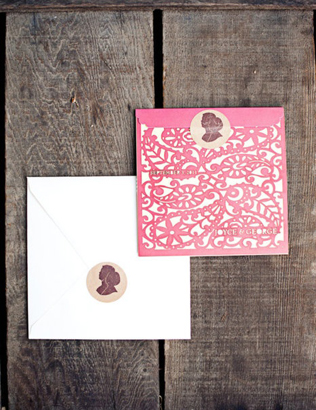 Бумажное кружево: свадебная полиграфия с узорами  